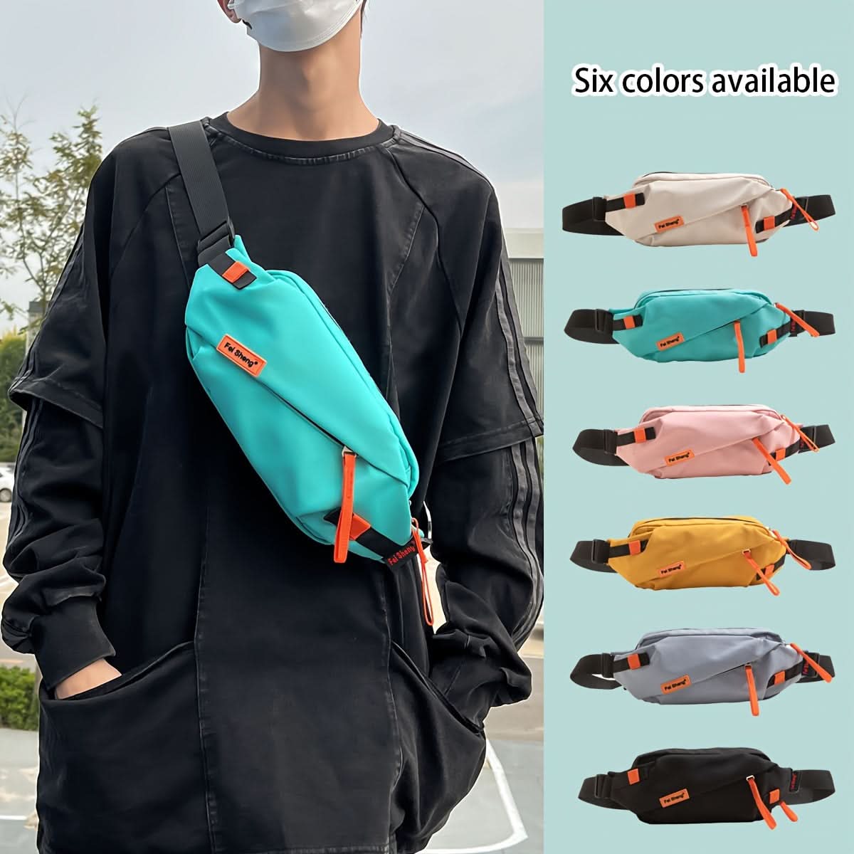 Large Capacity Chest Bag – Casual Sports Waist Bag for Men & Women
