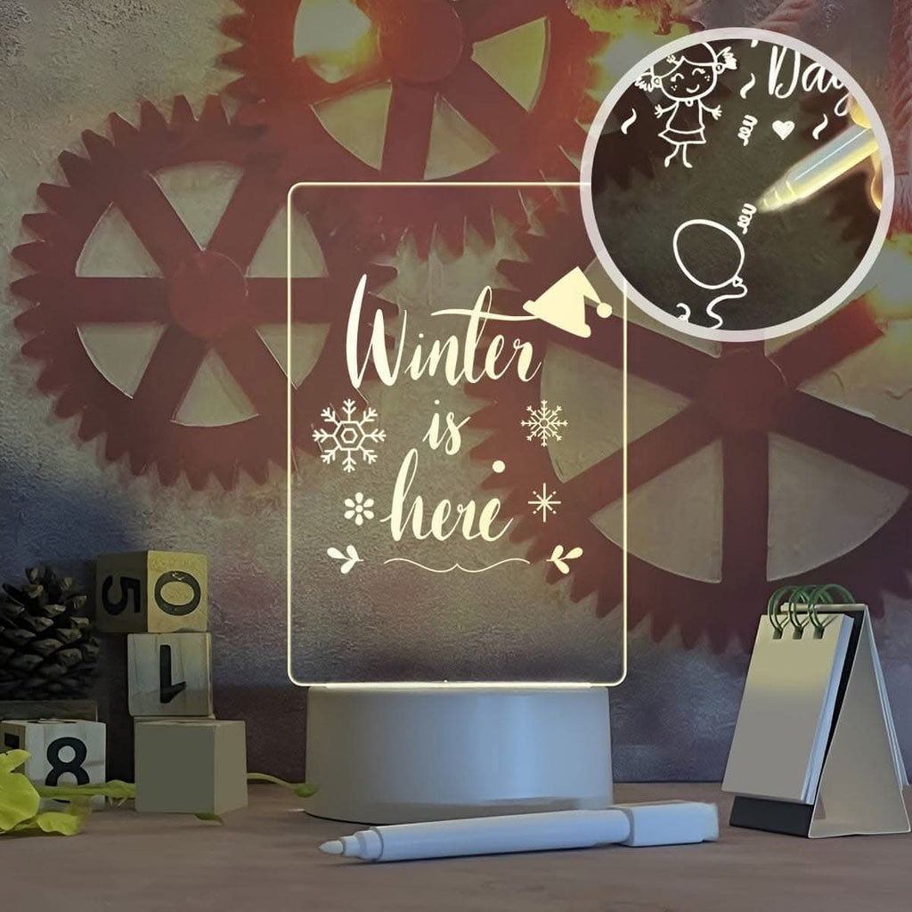 USB Rechargeable LED Message Night Light
