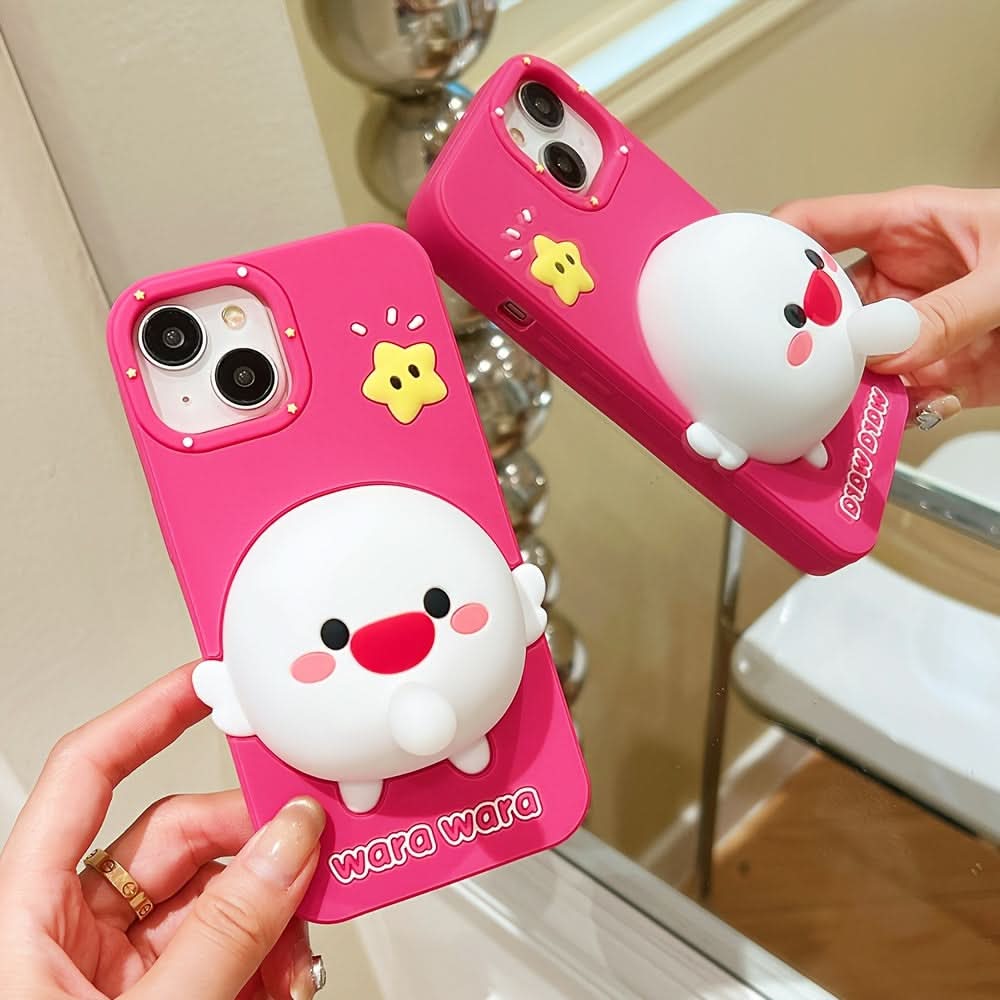 3D Bubble Bird Fun iPhone Case