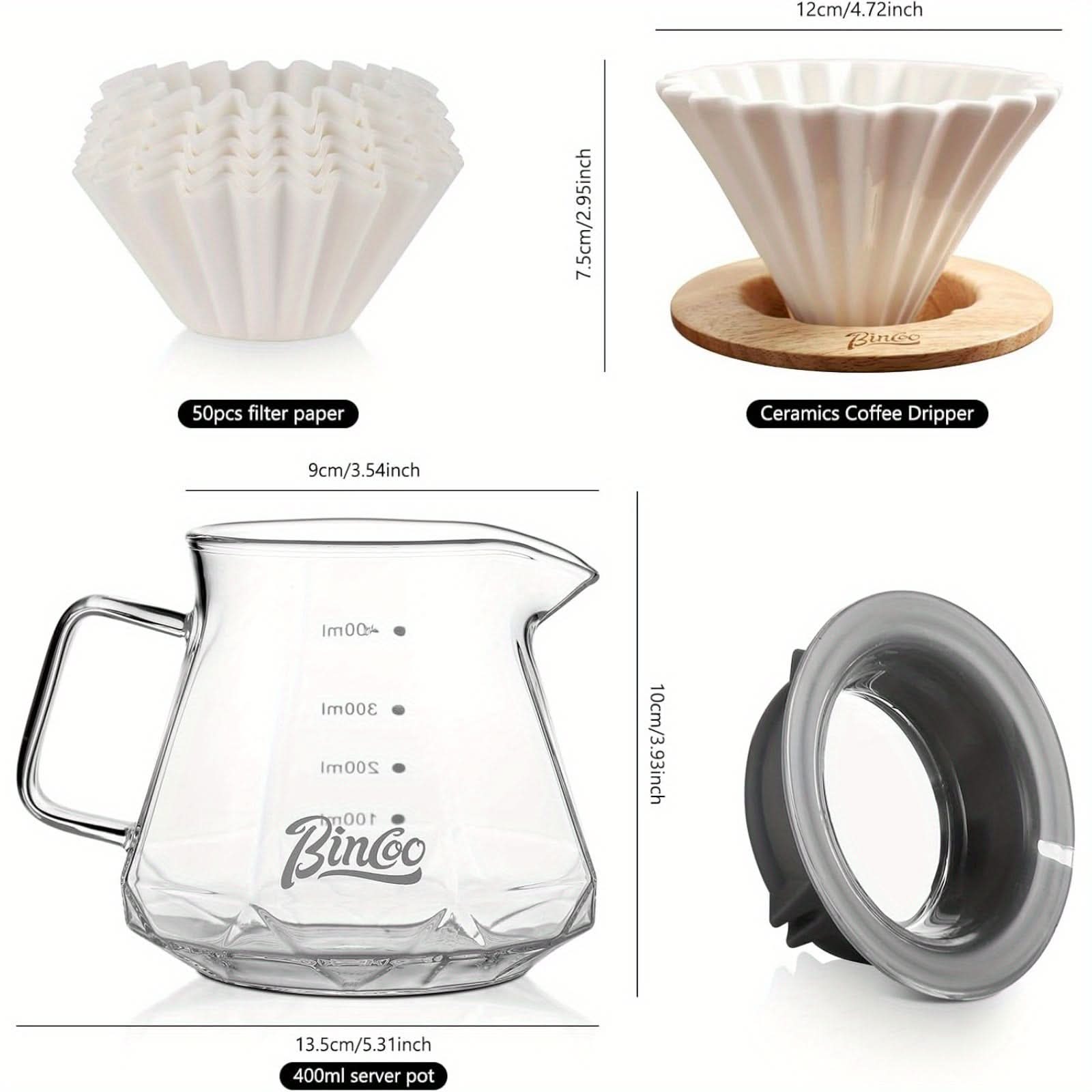 Coffee Maker Kit – 13.53oz Glass Carafe