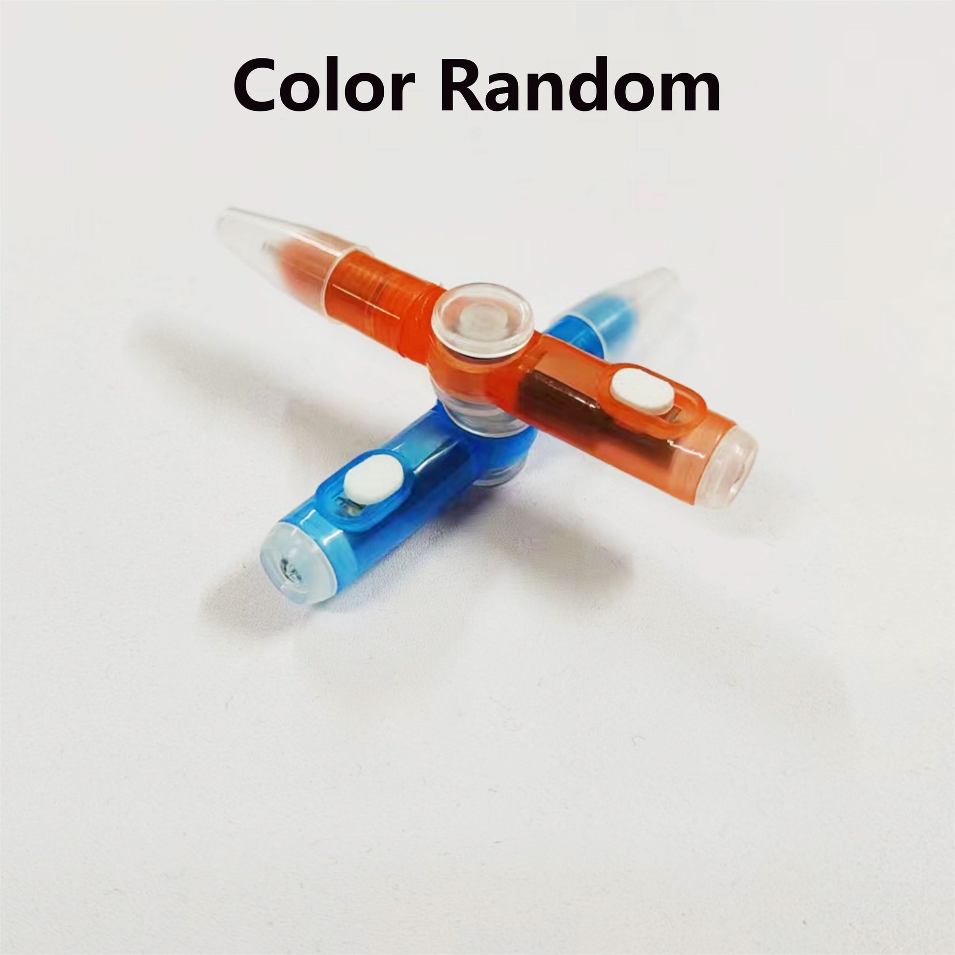 2-Pack LED Fidget Spinner Pens – Glow-in-the-Dark