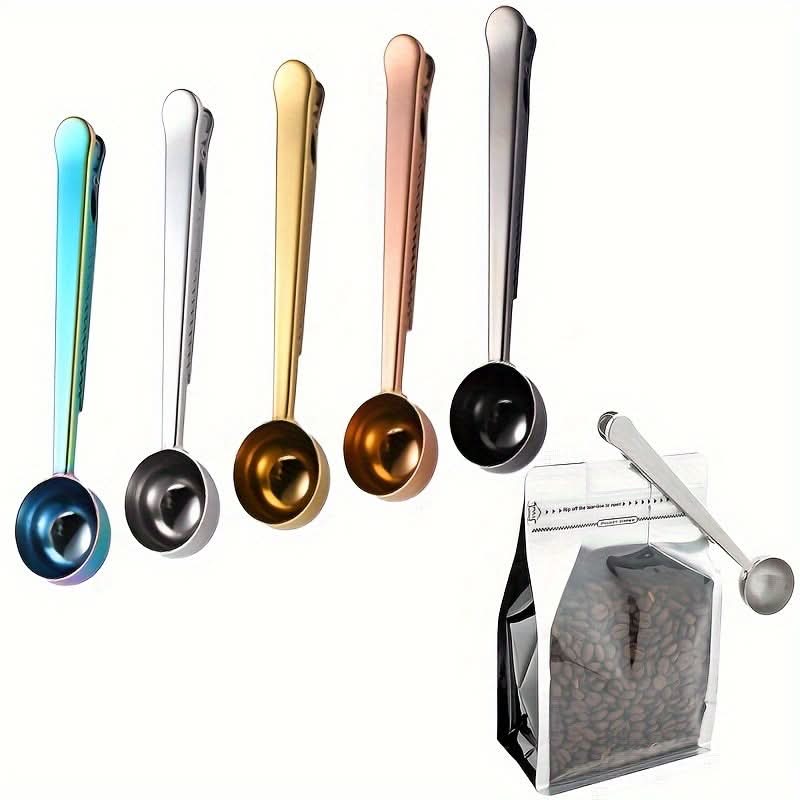 15ml Stainless Steel Coffee Scoop with Clip