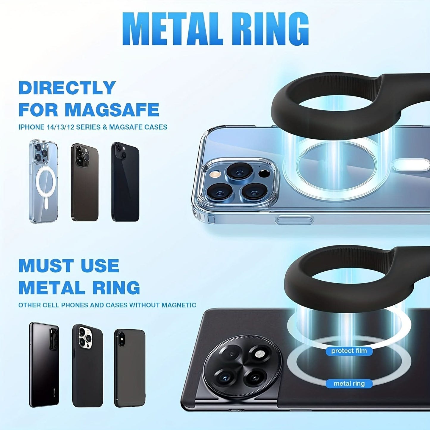 360° Rotatable Magnetic Car Phone Holder – Adjustable Air Vent Mount