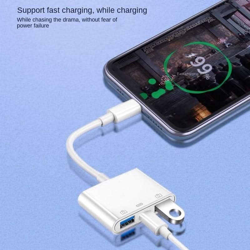 Type-C to Dual USB-A Adapter with PD
