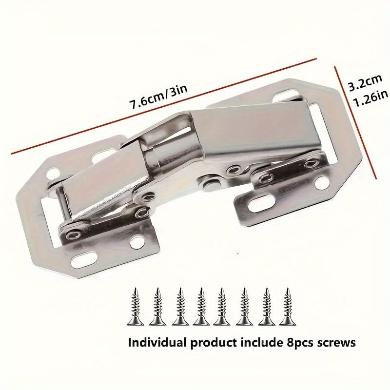 10-Pack Concealed Corner Folding Cabinet Hinges