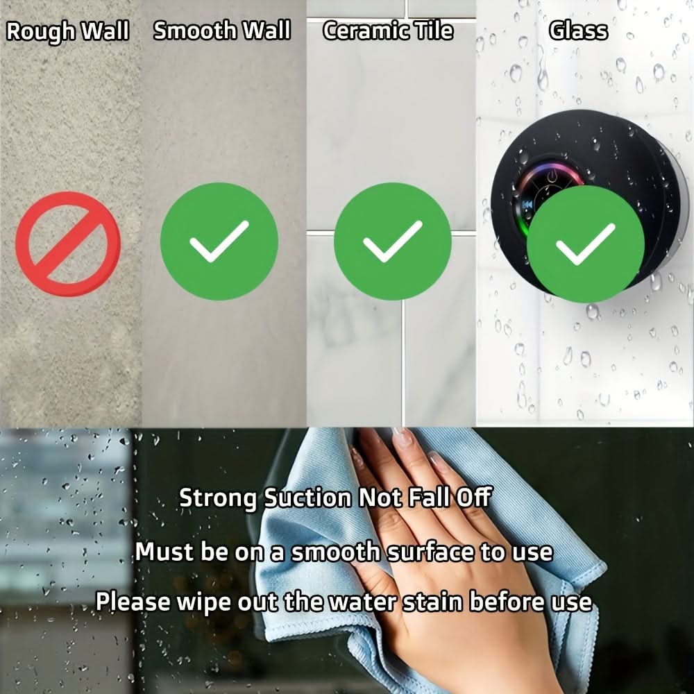 Portable Waterproof LED Bluetooth Speaker