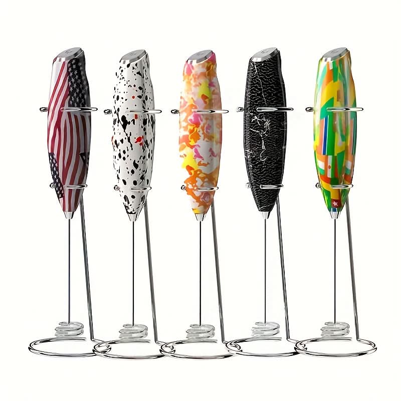Portable Milk Frother – One-Touch Foam Maker
