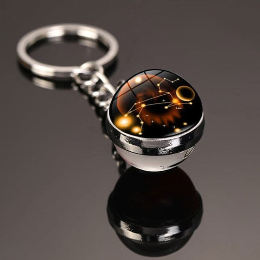 12 Constellations Luminous Car Keychain Pendant