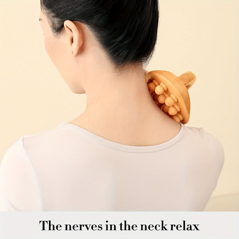 Wood Gua Sha Massage Sticks – 12 Bead Design