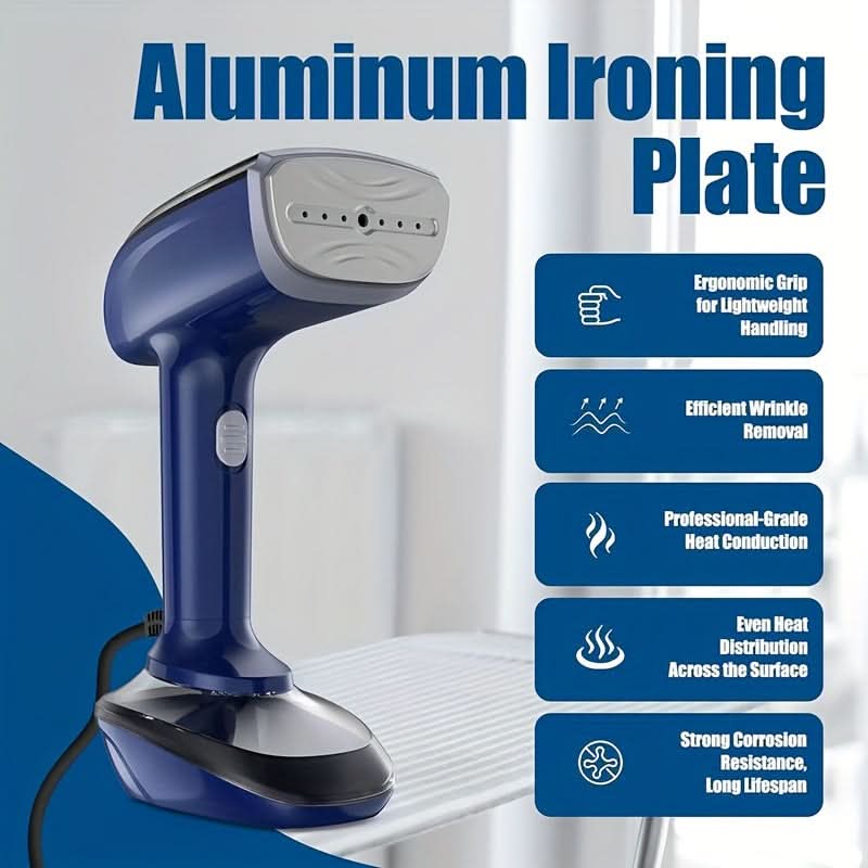 1200W 2-In-1 Steamer & Iron – Handheld Wrinkle Remover for Home & Travel