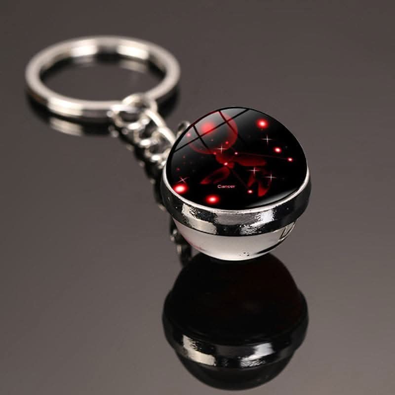 12 Constellations Luminous Car Keychain Pendant