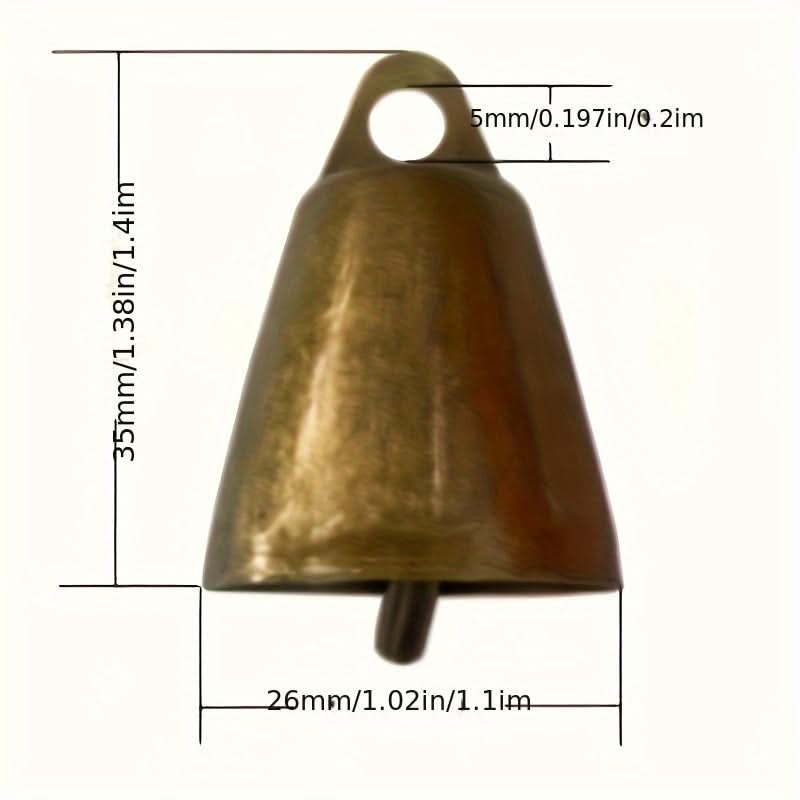 10-Piece Antique Bronze Dog Cowbells
