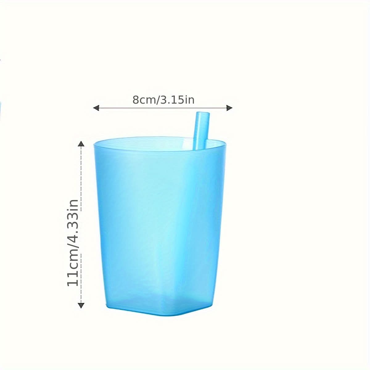 4-Pack Summer Straw Cups with Lids – 360ml Portable Juice & Water Tumblers