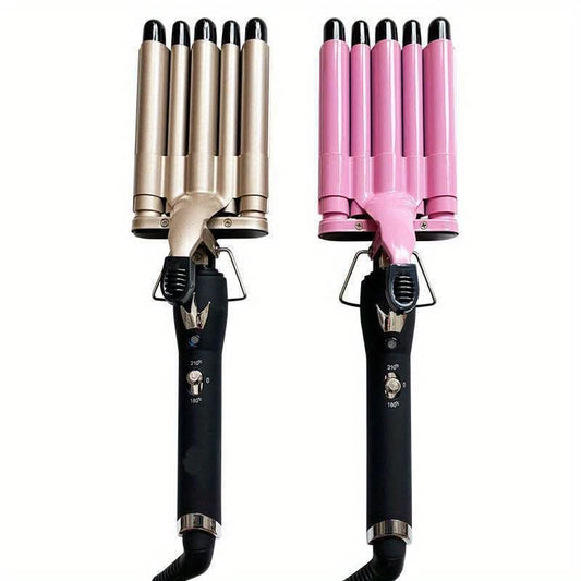 22mm 3-Barrel Hair Curler – Quick-Heating & Adjustable Temperature
