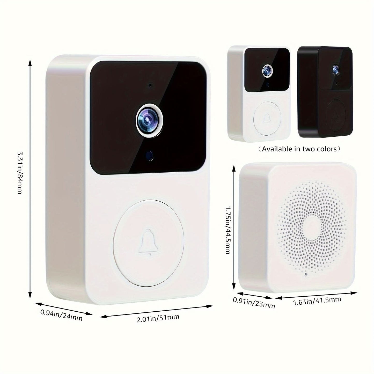 Wireless Smart Visual Doorbell Camera with HD