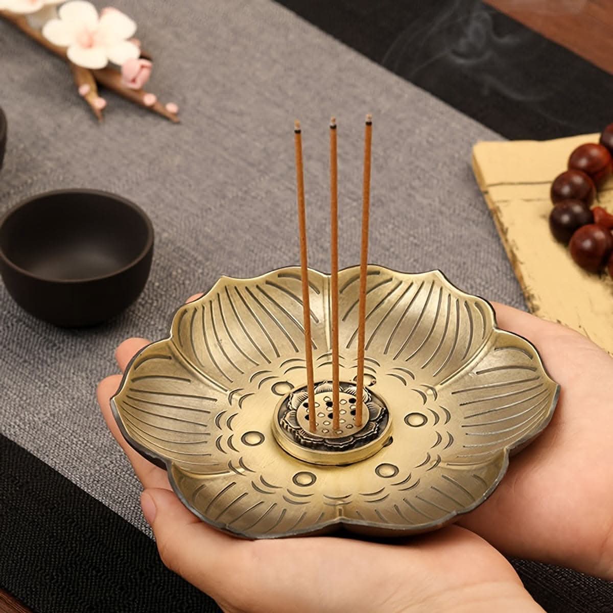 Elegant Plum Blossom Incense Holder