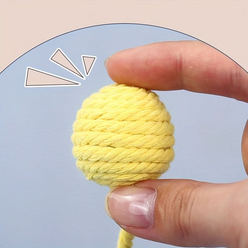 4pcs Rolling Ball Cat Toy with Bell