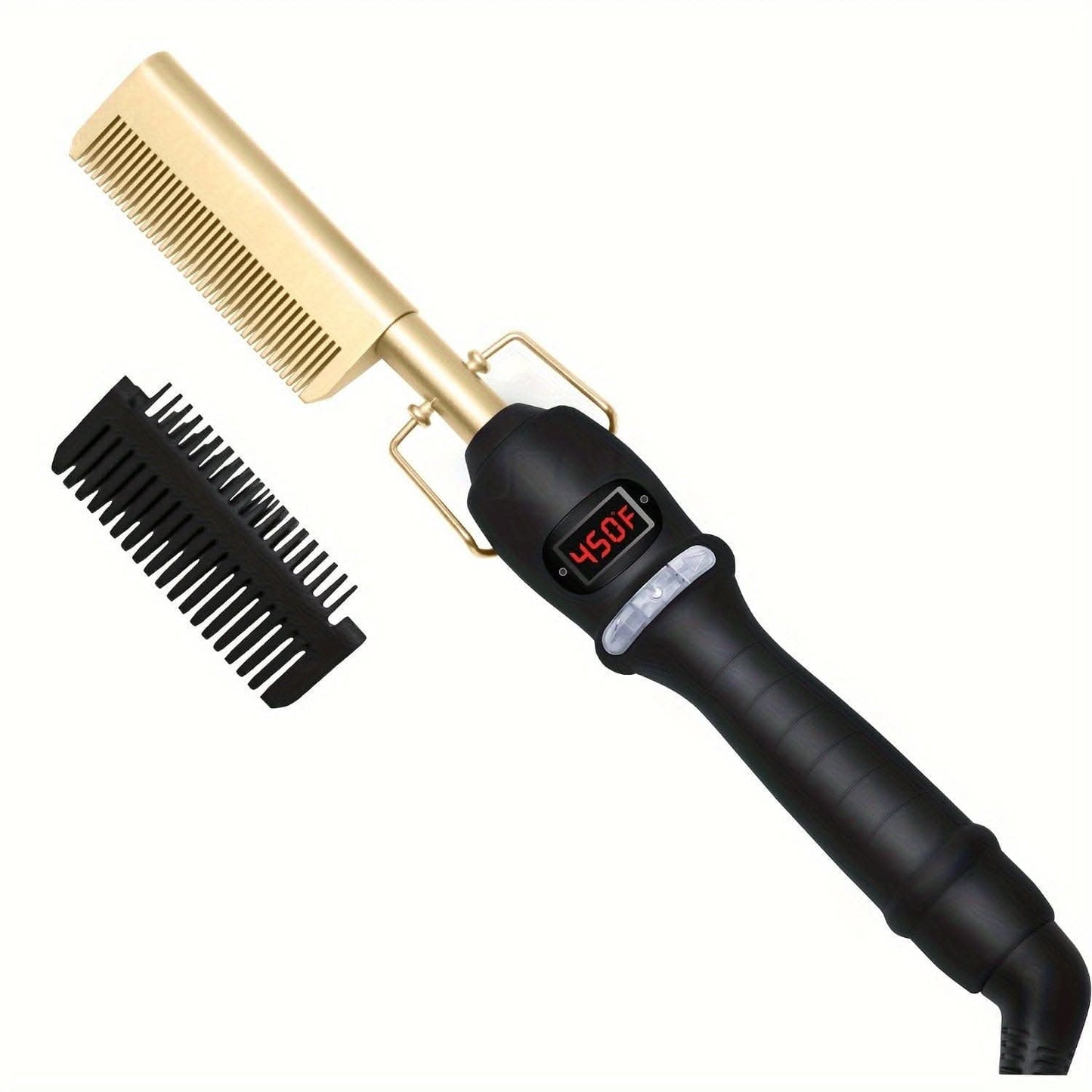 Electric Hot Comb with Digital Display – Hair Straightener