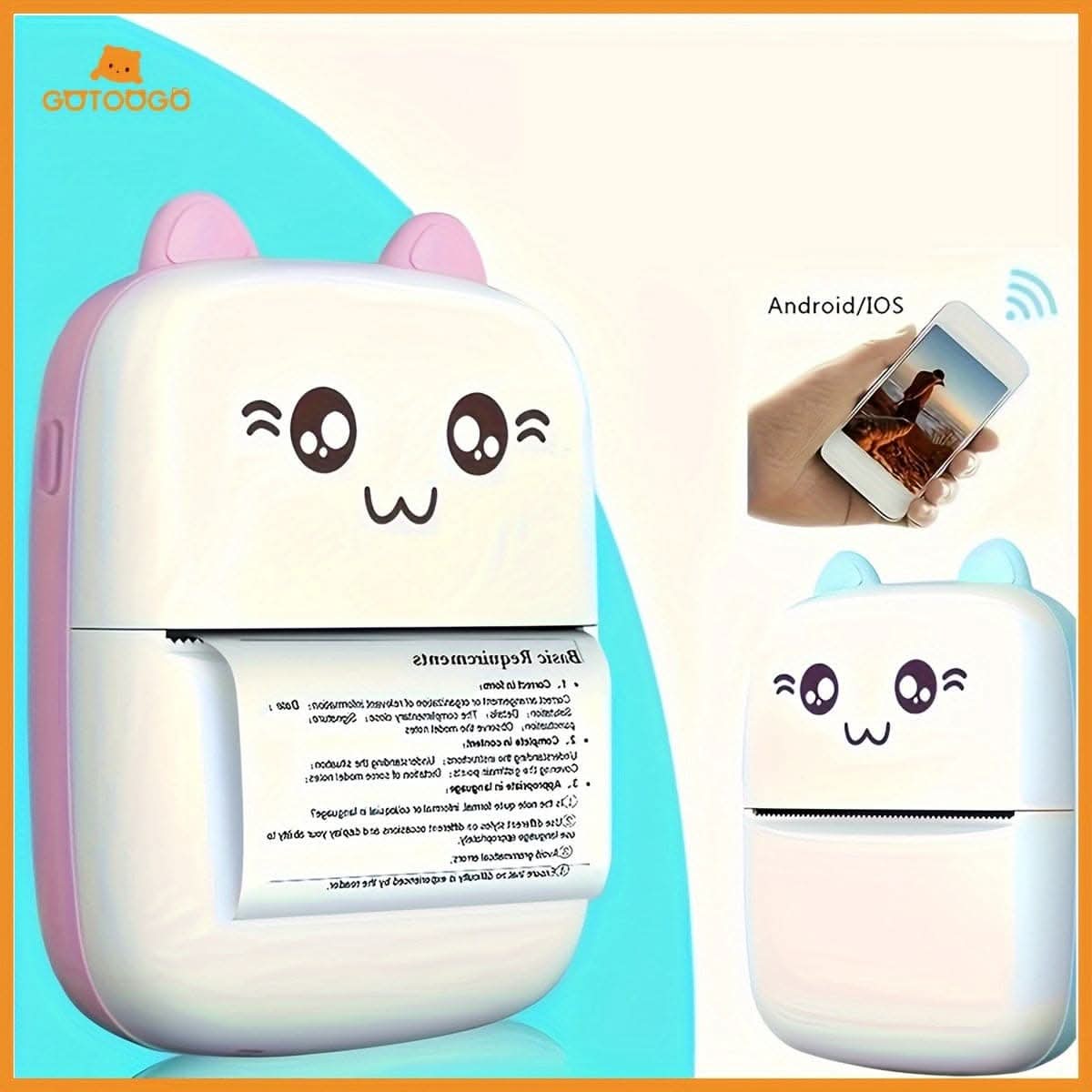 Bluetooth Mini Pocket Printer for Photos & Receipts
