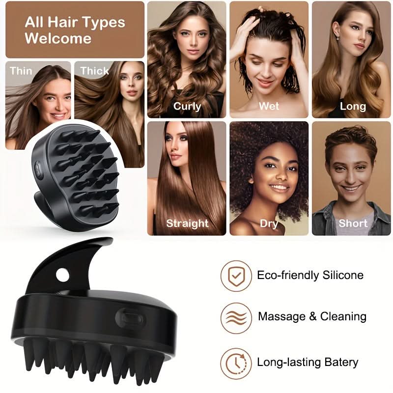 Smart Sonic Scalp Massager Brush for Hair Growth