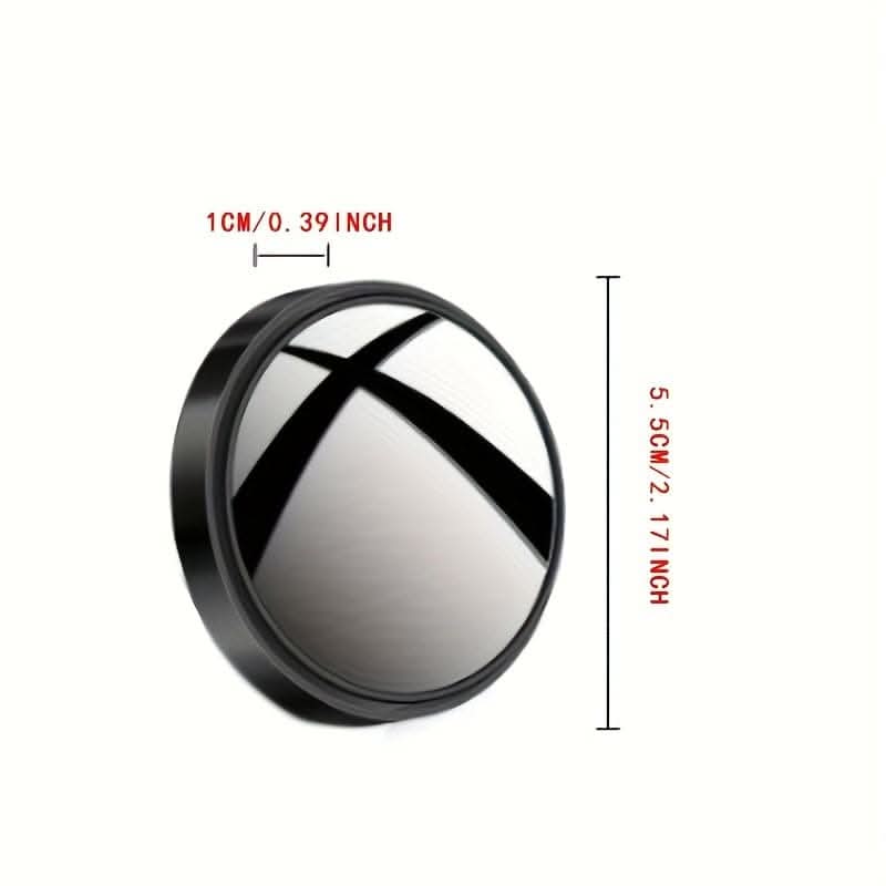 2-Pack 360° Adjustable Blind Spot Mirrors – HD Glass for Cars & Trucks