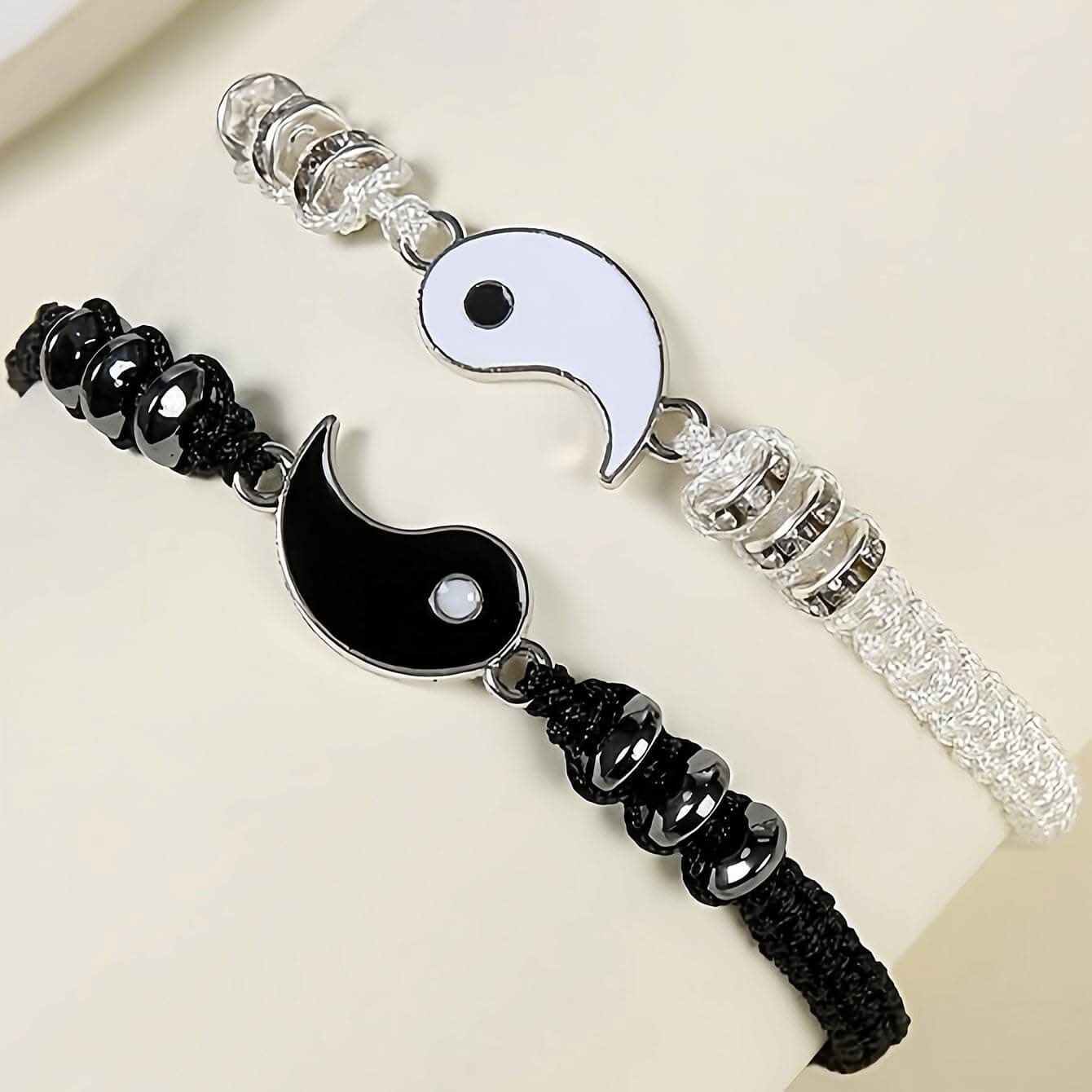 Elegant Yin Yang Best Friend Bracelets – 2 Pcs. Set