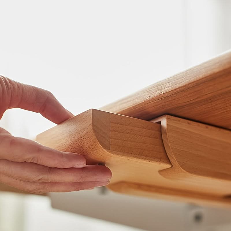 Walnut Wood Under-Desk Drawer Organizer