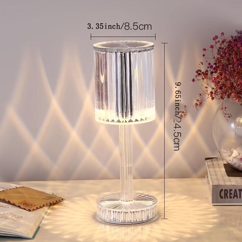 Crystal Touch-Control Night Light with Adjustable Brightness