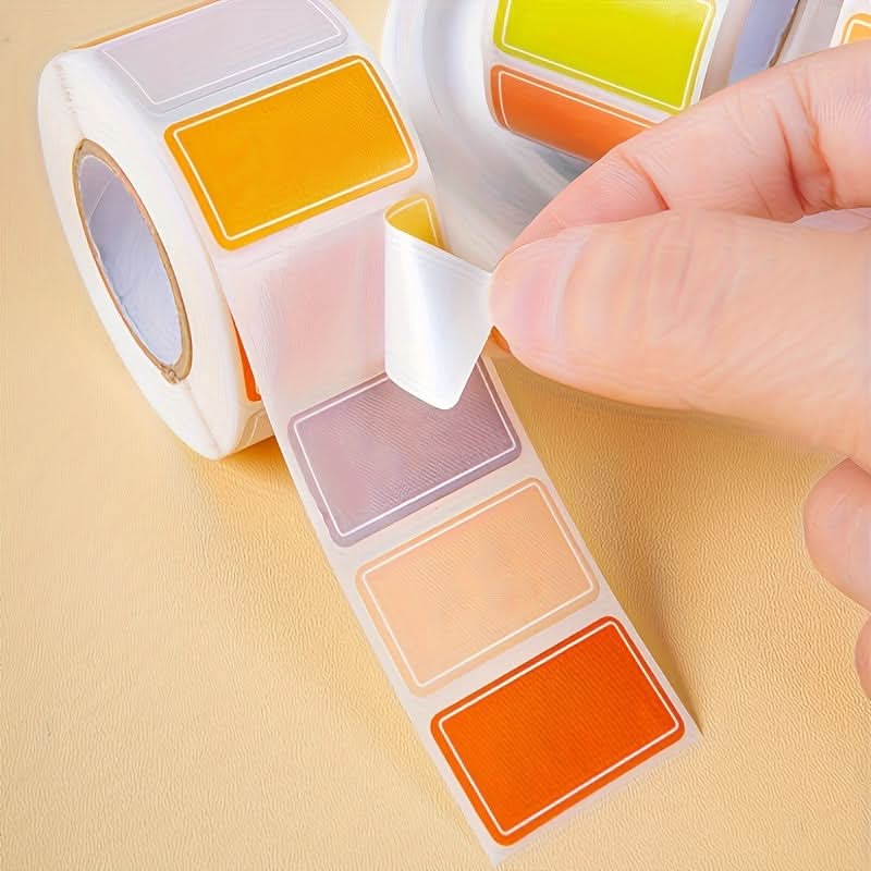 250 Colorful Self-Adhesive Labels – Durable Paper Stickers for Baby Organization