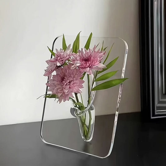 Art Deco Acrylic Resin Bud Vase for Home Decor