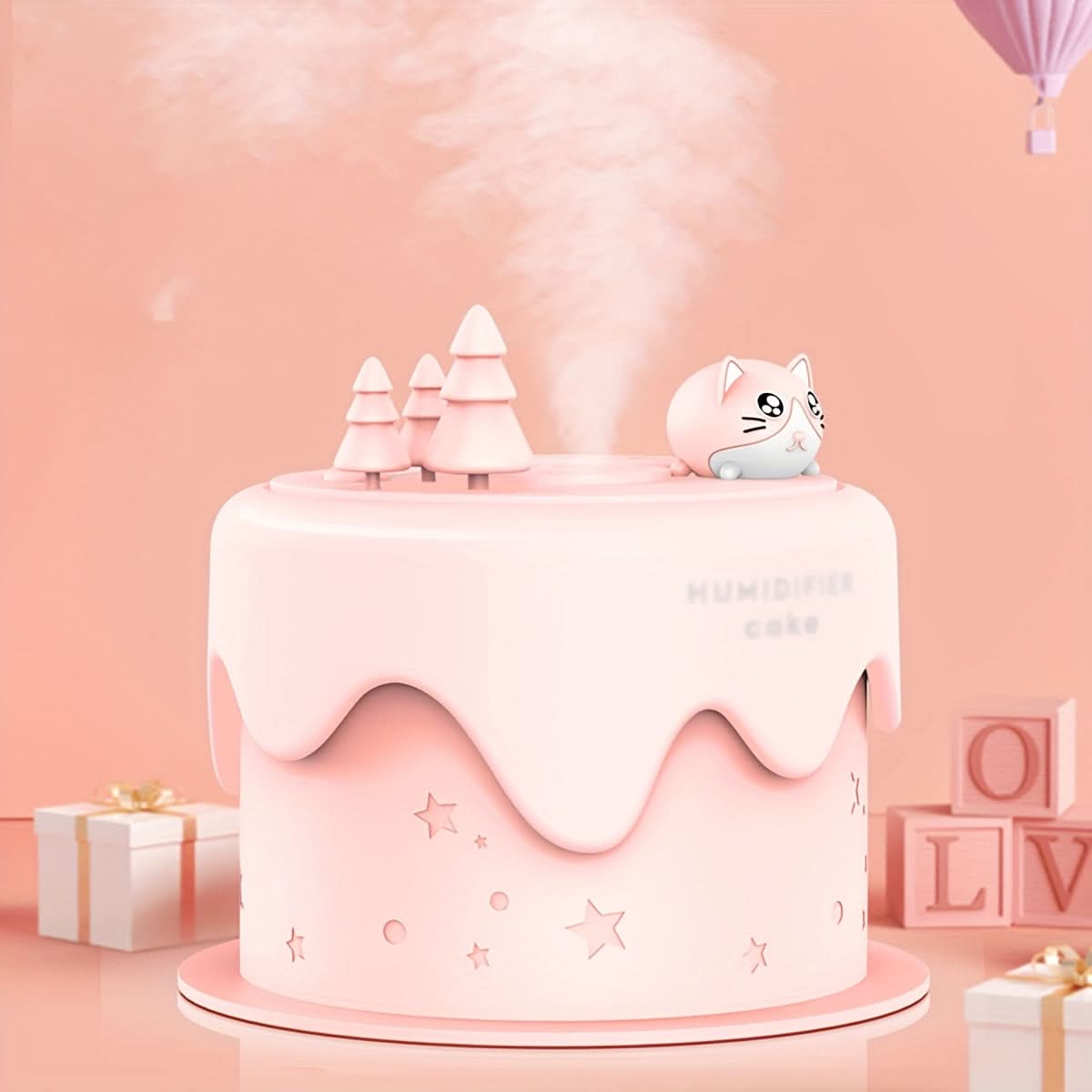 Quiet USB Humidifier with LED Night Light