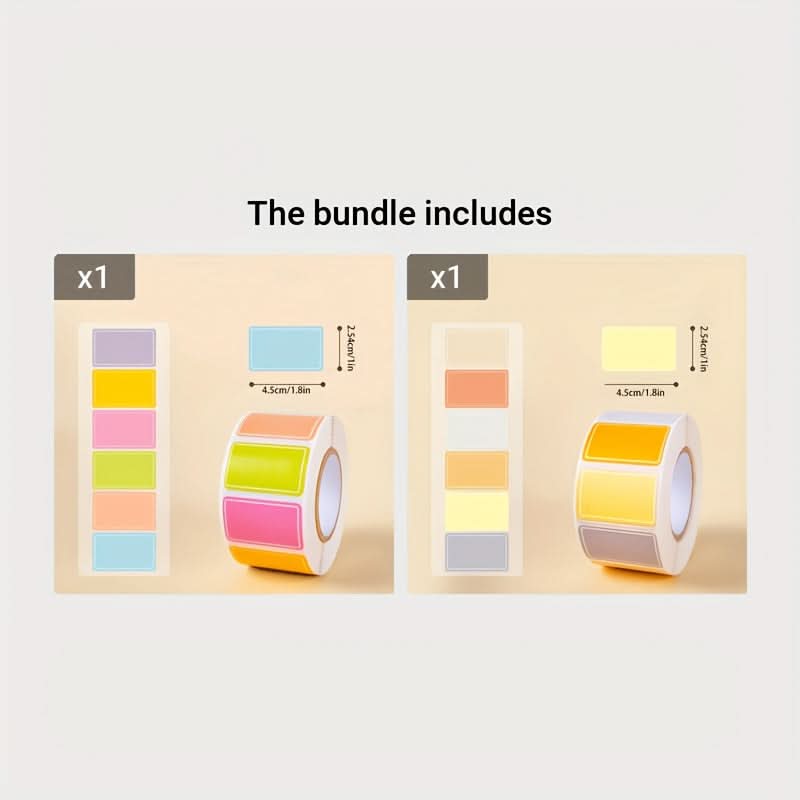 250 Colorful Self-Adhesive Labels – Durable Paper Stickers for Baby Organization
