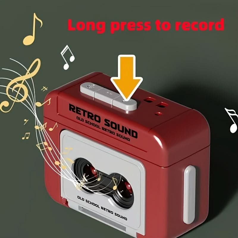 Retro Cassette Player Keychain – PVC Music Gift