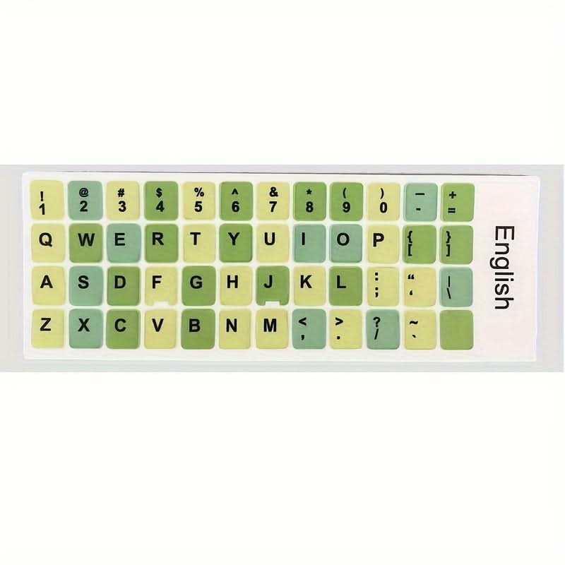 Vibrant Keyboard Sticker Set – Colorful, Removable Decals