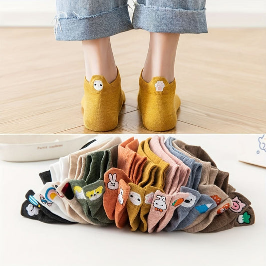 10 Pairs Women’s Cartoon Ankle Socks