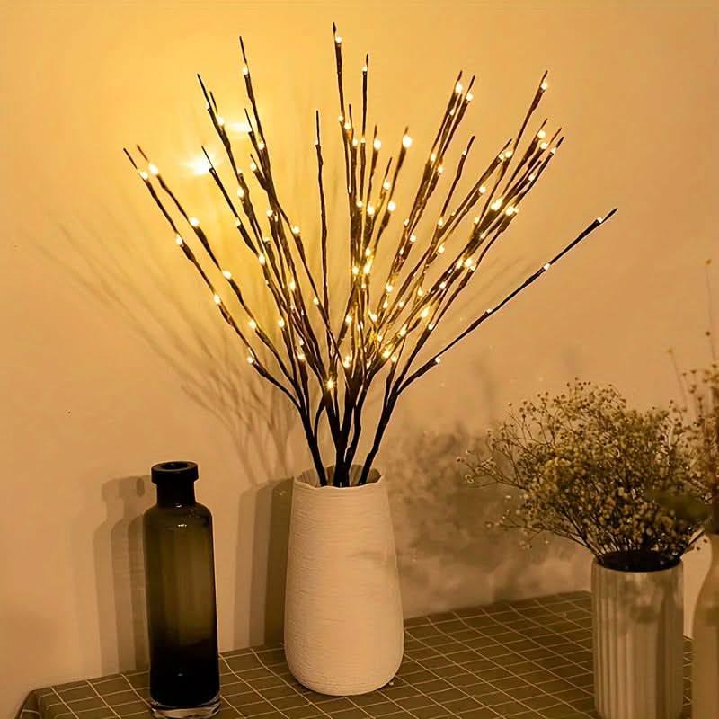 Adjustable Plastic LED Branch Lights – 20 LED Battery-Operated Tabletop