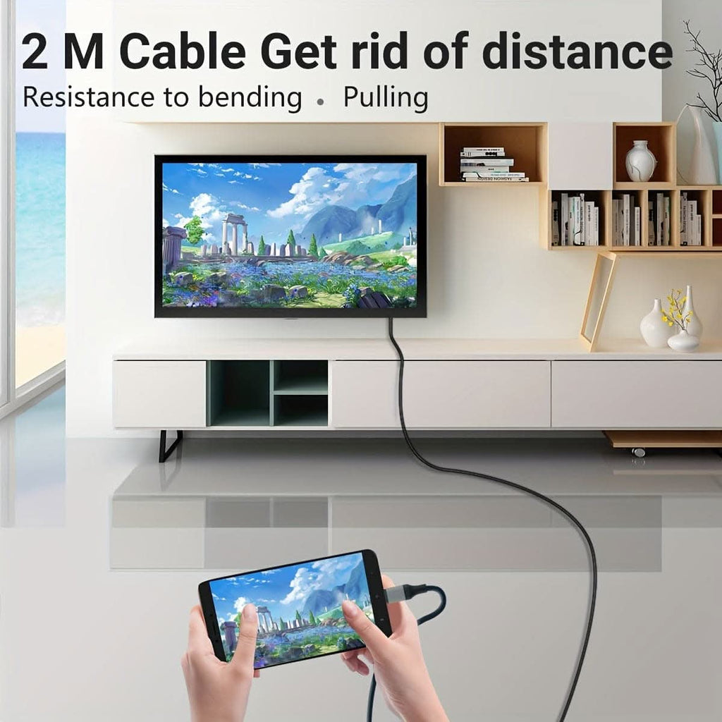 NADODO USB-C to HDTV Cable – 4K 30Hz, 6.6ft