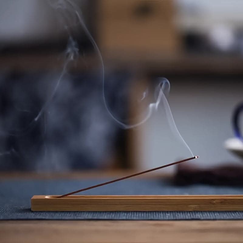 1pc. Handcrafted Bamboo Incense Holder - Unique Meditation & Home Decor