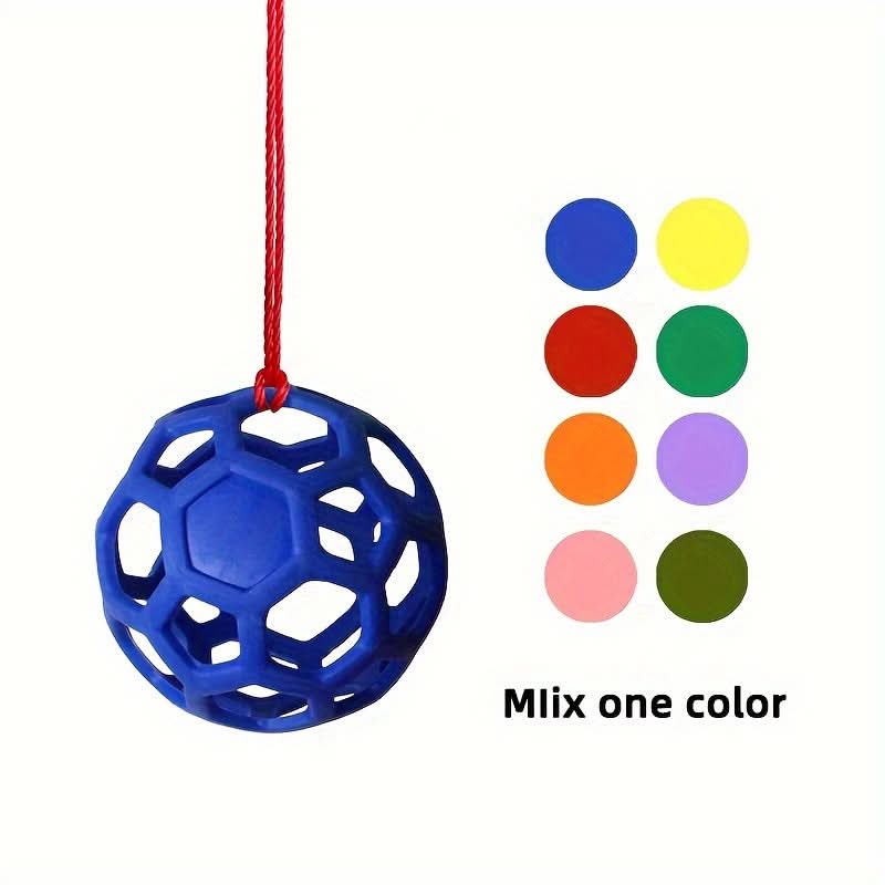 Plaid Silicone Horse Feeding Ball – Colorful Hay Dispenser