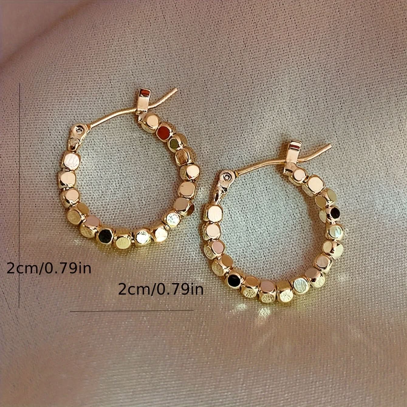 Round Vintage-Inspired Hoop Earrings
