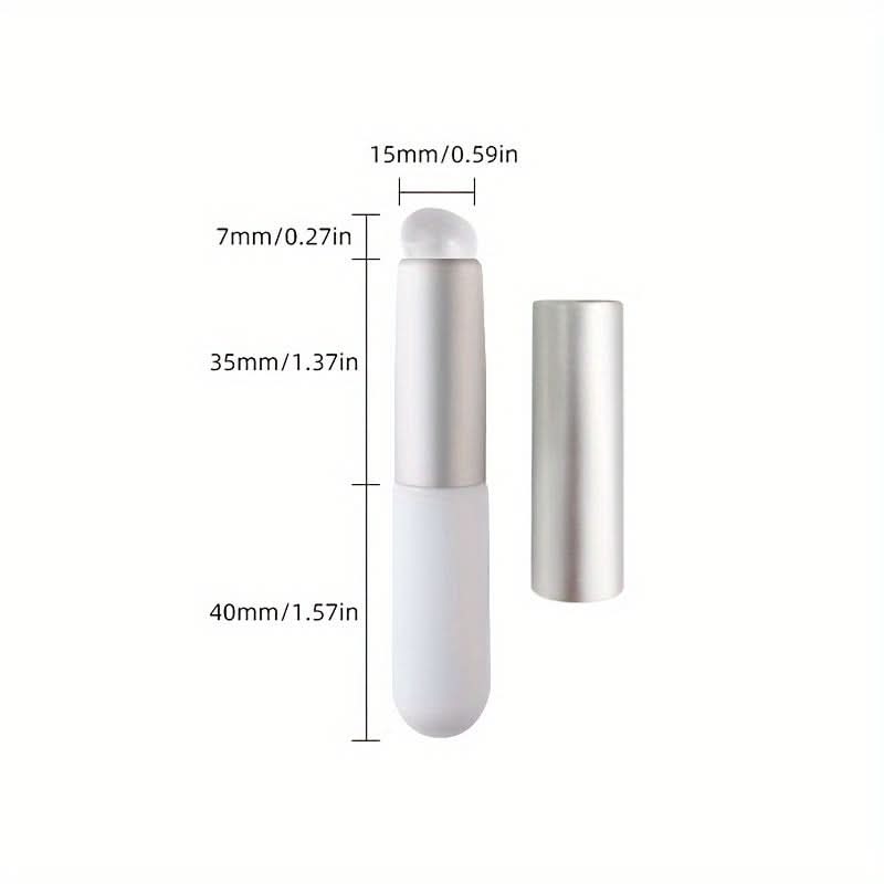 1pc Silicone Gradient Nail & Lip Brush with Cover
