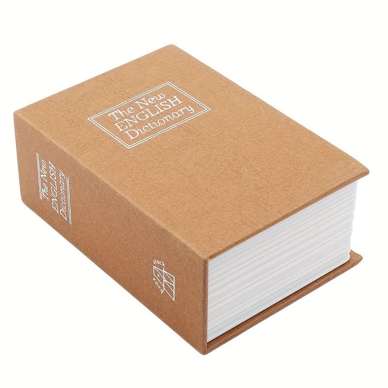 1pc Mini Book-Shaped Piggy Bank with Combination Lock