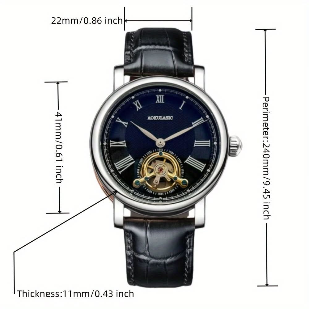 Luxury Men's Mechanical Watch - Tourbillon Automatic Movement