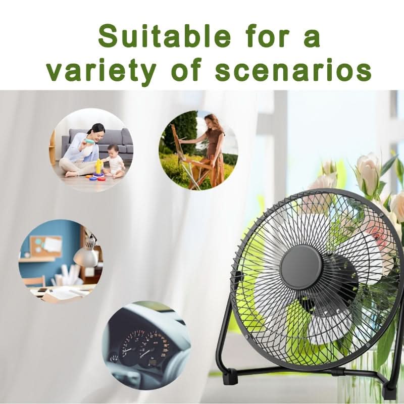 Portable USB Desktop Fan – 360° Adjustable Angle