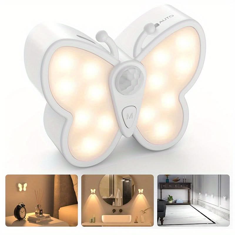 Smart Butterfly LED Night Light with Motion Sensor