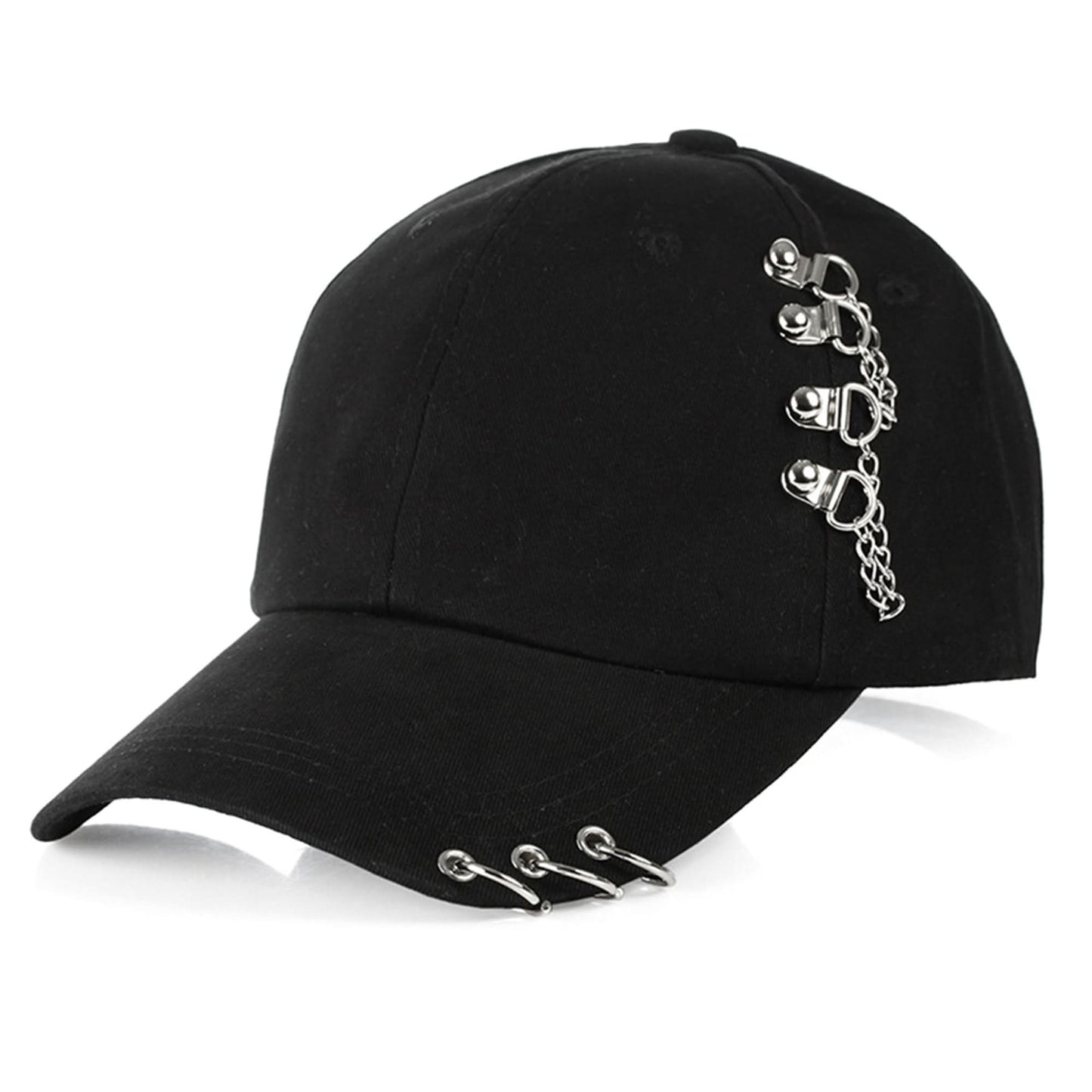 Women's Black Ring Buckle Baseball Cap – Hip Hop Trucker Hat