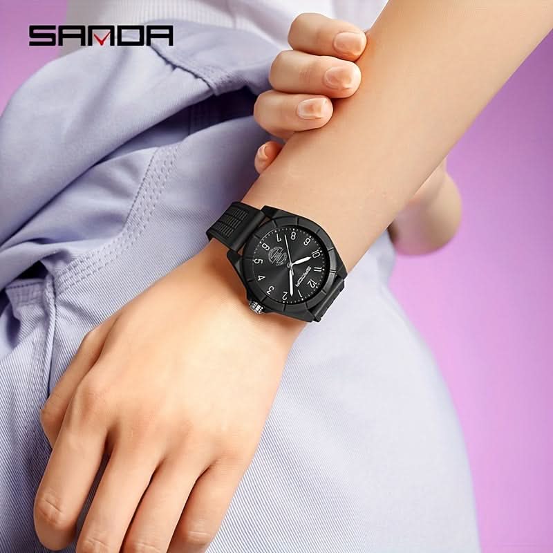 Men's Quartz Sports Watch - Water-Resistant, Stainless Steel Case