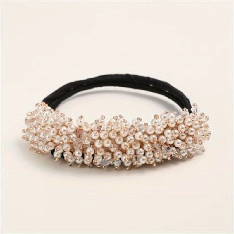 Stylish Crystal Rhinestone Donut Bun Maker - Elegant Hair Accessory