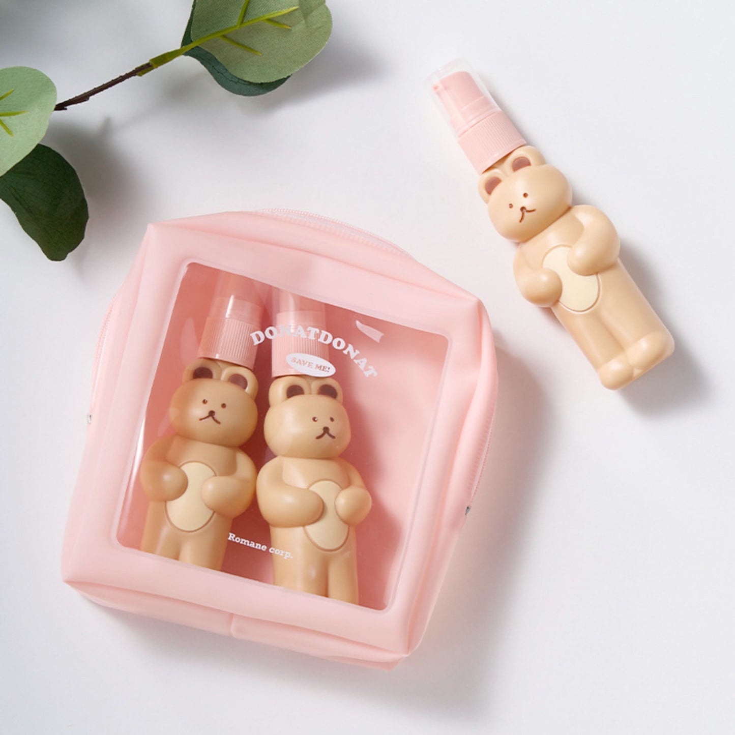 Cute Bear Spray Bottle – Travel Perfume & Lotion Dispenser