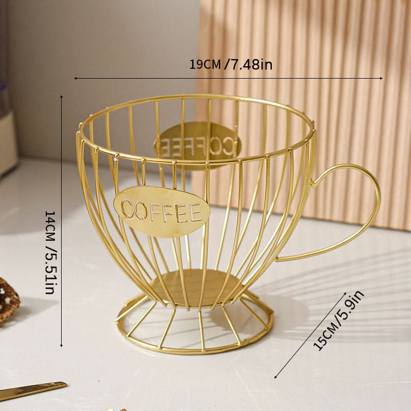 Nordic Style Coffee Table Storage Rack – Light Luxury Snack & Candy Holder